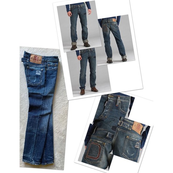 DSQUARED2 Oversized LOGO Denim JEANS - Picture 1 of 16